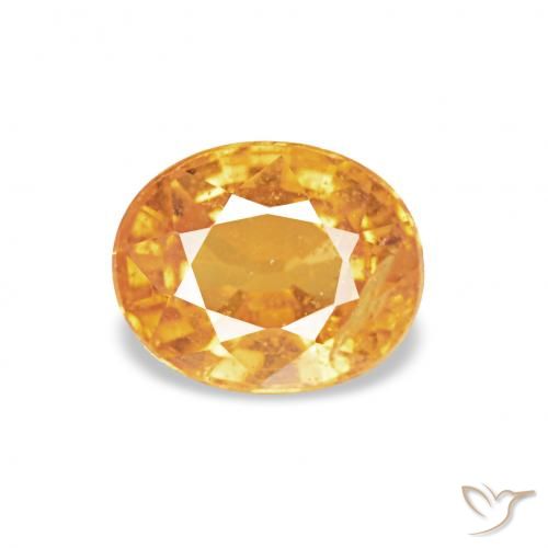 0.60ct Laranja Médio Granada espessartita, oval, VS-SI