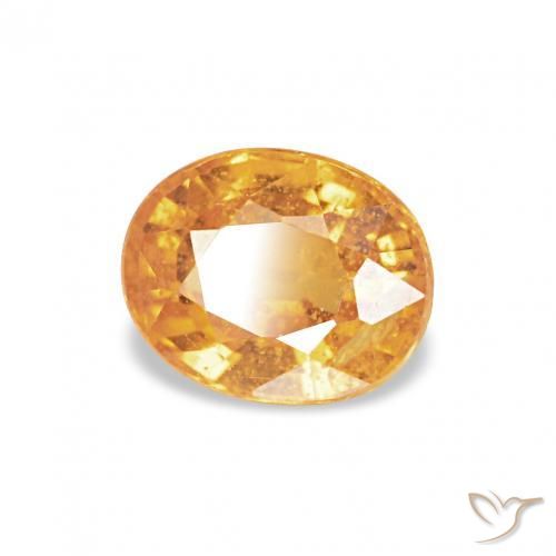 Granada espessartita Laranja Médio Natural 0.60ct, oval, VS-SI