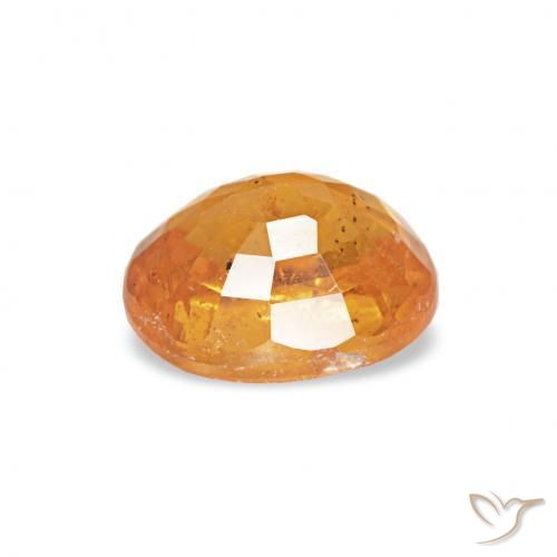 Granada espessartita Laranja-Ouro Natural 0.61ct, oval, VS-SI