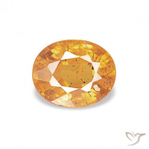 0.60ct Laranja-Ouro Granada espessartita, oval, VS-SI