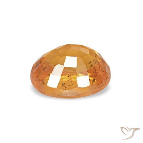 Granada espessartita Laranja-Ouro Natural 0.60ct, oval, VS-SI