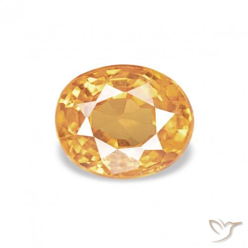 0.61ct Laranja-Ouro Granada espessartita, oval, VS