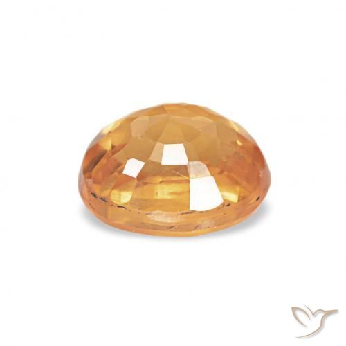 Granada espessartita Laranja-Ouro Natural 0.61ct, oval, VS