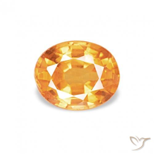 0.55ct Laranja Médio Granada espessartita, oval, VS-SI