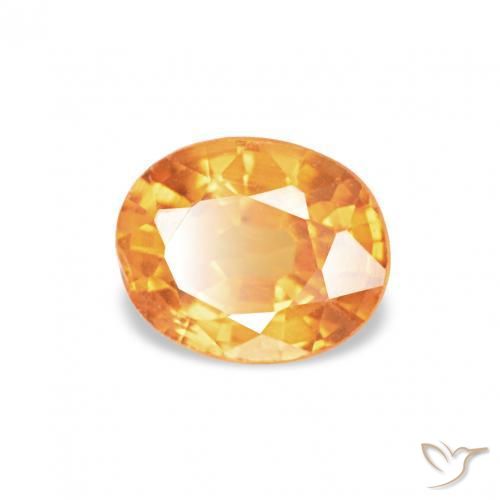 Granada espessartita Laranja Médio Natural 0.55ct, oval, VS-SI