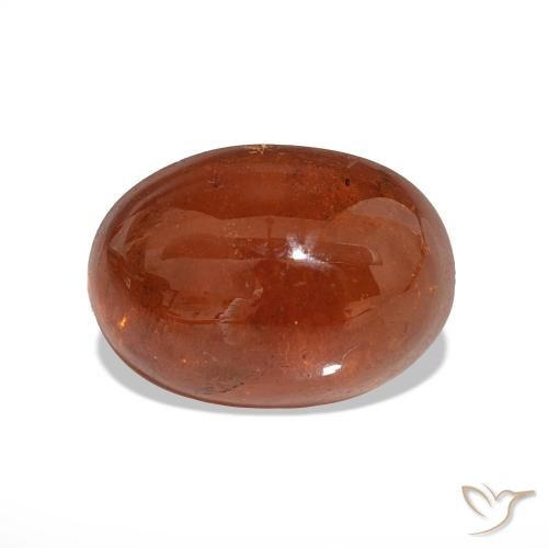6.28ct âmbar laranja Granada espessartita Pedras Preciosas, oval, Translúcido