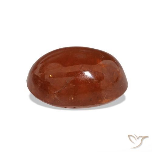 Granada espessartita âmbar laranja Natural 6.28ct, Corte Oval, Translúcido