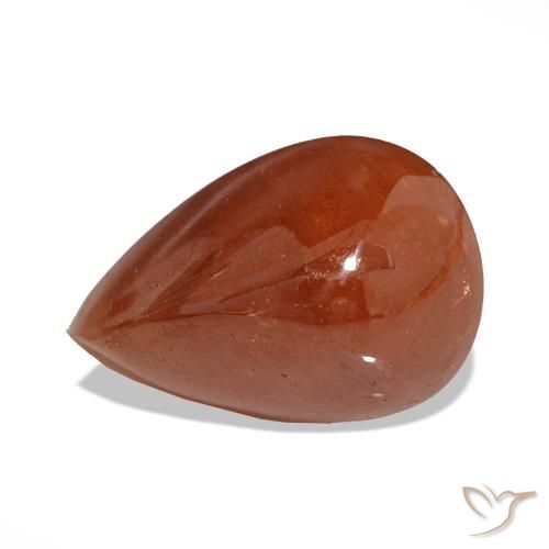 Granada espessartita Laranja Médio Natural 13.89ct, Formato de pêra, Translúcido