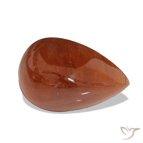 Granada espessartita Laranja Médio Natural 13.89ct, Formato de pêra, Translúcido