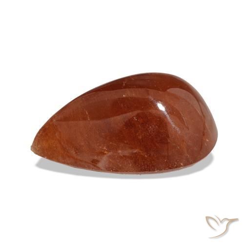 Granada espessartita Laranja Médio Natural 13.89ct, Formato de pêra, Translúcido