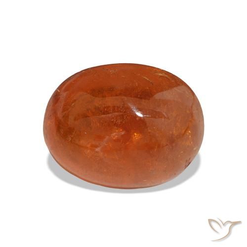 3.84ct Laranja Médio Granada espessartita, oval, Translúcido
