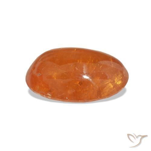 Granada espessartita Laranja Profundo Natural 4.98ct, Corte Oval, Transparente
