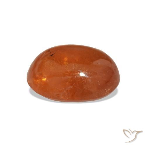 Granada espessartita Laranja Médio Natural 3.88ct, Corte Oval, Transparente