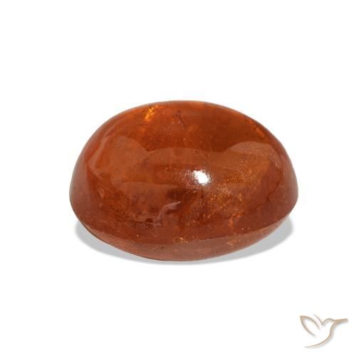 Granada espessartita Laranja Médio Natural 4.81ct, Corte Oval, Transparente