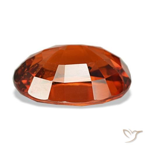 Granada espessartita laranja natural 4,65ct, corte oval, VS