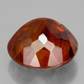 Esfalerita laranja natural 16,38ct, corte redondo, SI-I1