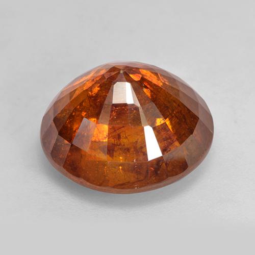 Esfalerita laranja natural 11,33ct, corte redondo, SI-I1