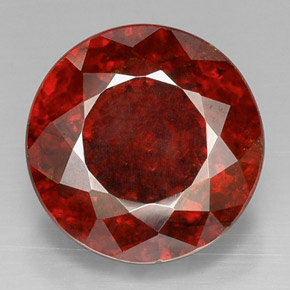 Esfalerita laranja natural 27,80ct, corte redondo, VS-SI