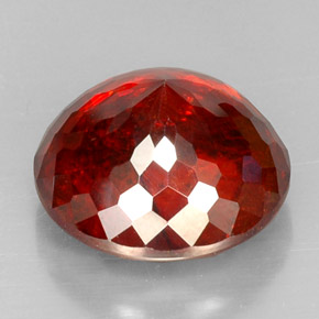 Esfalerita laranja natural 27,80ct, corte redondo, VS-SI
