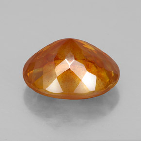 Esfalerita laranja natural 7,77ct, corte oval, SI-I1