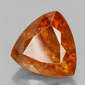 Esfalerita laranja natural 14,70ct, trillion, SI-I1