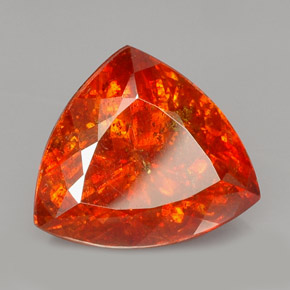 Esfalerita laranja natural 28,69ct, trillion, SI