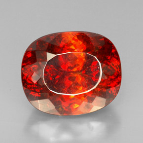 Esfalerita laranja natural 54,74ct, transparente, transparente/translúcido
