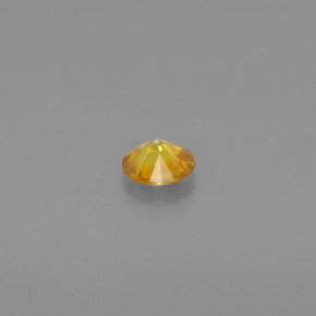Esfalerita amarelo natural 0,47ct, corte redondo, SI