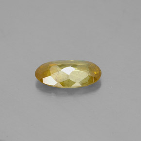 Esfalerita amarelo natural 1,26ct, corte oval, SI