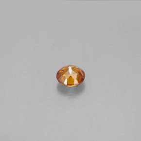 Esfalerita laranja natural 0,46ct, corte redondo, VS