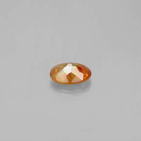 Esfalerita laranja natural 0,72ct, corte oval, SI