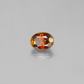 Esfalerita laranja natural 0,75ct, corte oval, SI