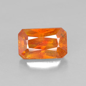 esfalerita Laranja Natural 0.68ct, Corte Esmeralda, VS-SI