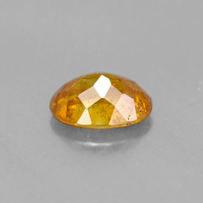 Esfalerita amarelo natural 0,66ct, corte oval, VS