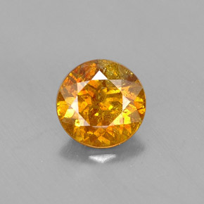Esfalerita multicolorido natural 0,67ct, corte redondo, VS-SI
