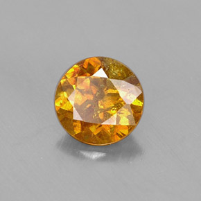 Esfalerita multicolorido natural 0,67ct, corte redondo, VS-SI