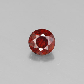 Esfalerita laranja natural 0,50ct, corte redondo, VS-SI