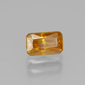 Esfalerita amarelo natural 0,59ct, corte esmeralda, VS-SI