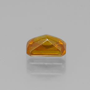 Esfalerita amarelo natural 0,59ct, corte esmeralda, VS-SI