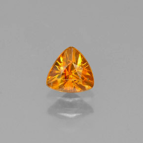 Esfalerita amarelo natural 0,32ct, trillion, VS-SI