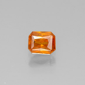 Esfalerita amarelo natural 0,31ct, corte esmeralda, VS-SI