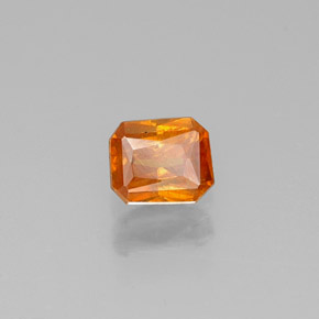 Esfalerita amarelo natural 0,31ct, corte esmeralda, VS-SI