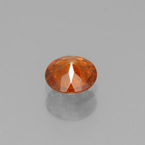 Esfalerita laranja natural 0,40ct, corte redondo, VS-SI
