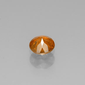 Esfalerita amarelo natural 0,32ct, corte redondo, SI