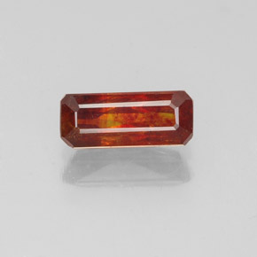 Esfalerita multicolorido natural 0,80ct, corte esmeralda, VS-SI