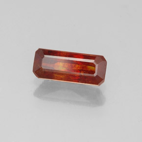 Esfalerita multicolorido natural 0,80ct, corte esmeralda, VS-SI