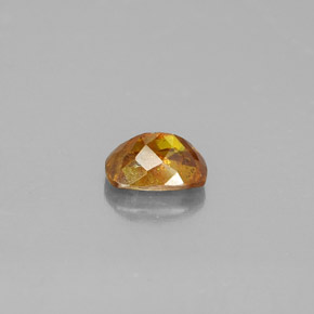 Esfalerita amarelo natural 0,86ct, almofada cortada, SI