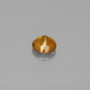 Esfalerita amarelo natural 0,55ct, corte redondo, VS-SI