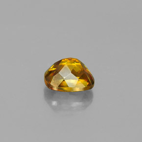 Esfalerita amarelo natural 1,44ct, almofada cortada, VS-SI