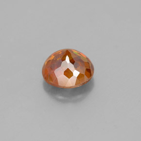 Esfalerita laranja natural 1,60ct, corte redondo, SI